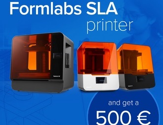 Poukážka 500 EUR k 3D tlačiarni Formlabs